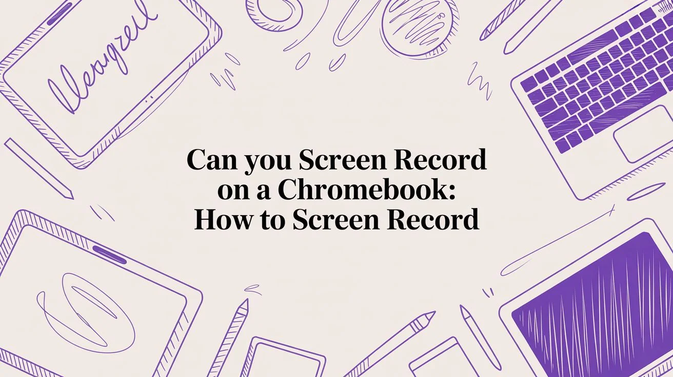 Can You Screen Record on a Chromebook: How to Screen Record