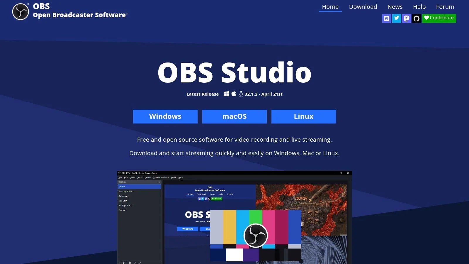 OBS Studio (Open Broadcaster Software)