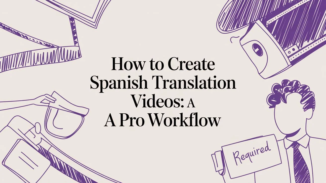 How to Create Spanish Translation Videos: A Pro Workflow