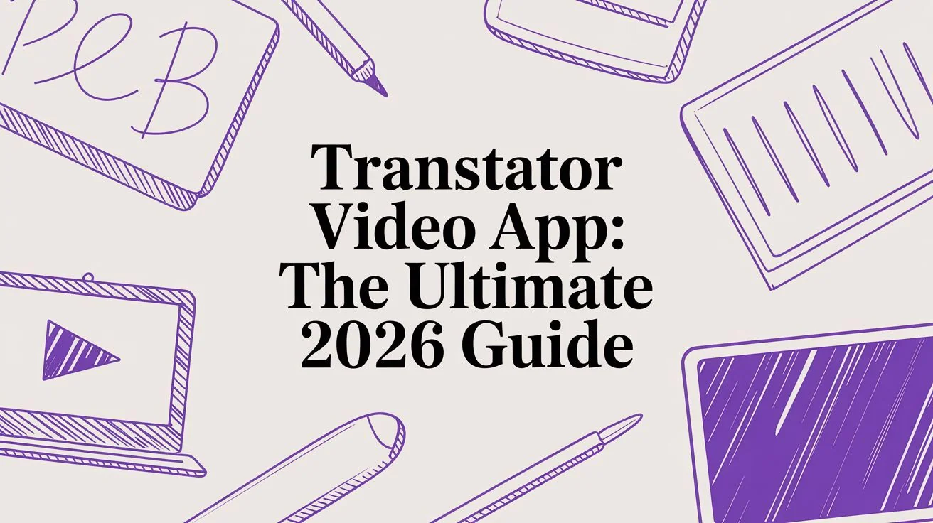 Translator Video App: The Ultimate 2026 Guide