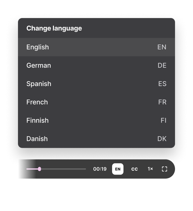 Deliver training in every learner's language